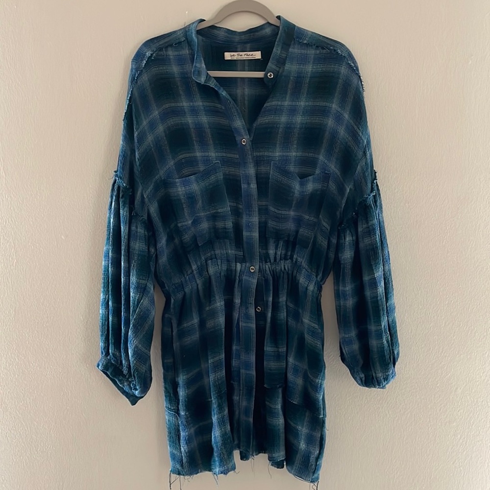 Free People Fall Plaid Dress